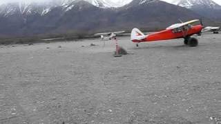 STOL world record attempt Amazing CUB plane take off and landing [upl. by Howlan]