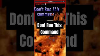 Dont Run This Command linux linuxcommandline command shorts ytshots [upl. by Shanan789]