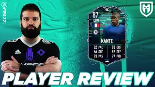 KANTE 87 FLASHBACK  FIFA 22 PLAYER REVIEW [upl. by Aicirtel450]