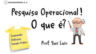 Pesquisa Operacional  Definição e Exemplo Prático Healthcare [upl. by Aynekat]