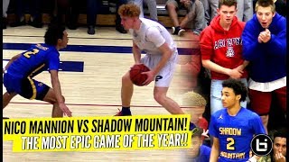 Nico Mannion vs Shadow Mountain Was INSANE EPIC Ending To The Rivalry Game Nico Vs JHouse [upl. by Pedrick]