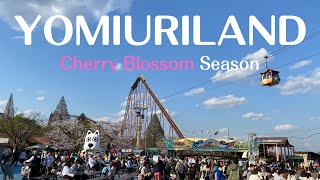 【4K】Video Tour of YOMIURILAND Amusement Park During Cherry Blossom Season [upl. by Oskar732]