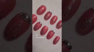 New bridal nails 💅 Chrome Nails glitter nails pressonnails trendingshorts viralshorts viralvideo [upl. by Warthman154]