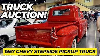 Truck Auction 1957 Chevy 3100 Step Side Pickup Truck [upl. by Mathews]