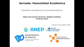 Presentación del Reglamento de Honestidad Académica de CFE [upl. by Salmon34]