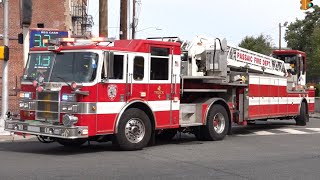 Passaic Fire Department Engine 1 Ladder 1 Engine 4 amp Battalion Chief 93 Responding 93022 [upl. by Hussey]