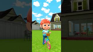 Baby Learning To Ride a Bike  Exercise Song  Rosoo Family kidssongnurseryrhymes shorts [upl. by Egag]