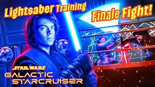 Star Wars Galactic Starcruiser Lightsaber Training Finale Fight amp Celebration Day 2 Part 4 [upl. by Alletsyrc192]