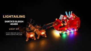 BriksMax Light Kit For Lego Santas Sleigh 40499 [upl. by Adnamma688]