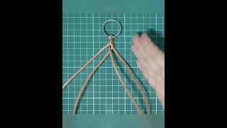 Making a fourstrand round braid [upl. by Dalli]