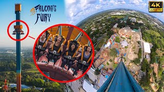 Falcons Fury  Busch Gardens Tampa POV 4K 60fps [upl. by Seve]