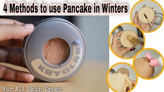 How to use Kryolan Pancake in Winters Dry Normal amp Oily Skin  Kryolan Professional makeup products [upl. by Nennahs]