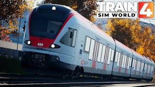 TRAIN SIM WORLD 4 016 STADLER FLIRT der SBB nach Lindau Hbf  REX7  SBahn Vorarlberg  TSW 4 [upl. by Enorahs]