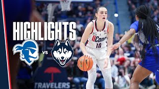 HIGHLIGHTS  11 UConn Womens Basketball vs Seton Hall [upl. by Hluchy670]