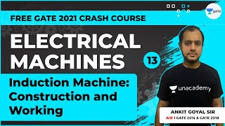 Induction Machine Construction and Working  Lec 13  Electrical Machines  GATE amp ESE Ankit Goyal [upl. by Aiveneg]