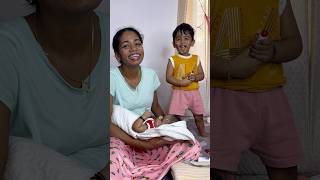 Relatable 🥰2 Year baby amp 2 months baby 🥰 shorts achayanarmyfamily [upl. by Aremaj]