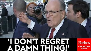 BREAKING Rudy Giuliani Speaks Out After Being Ordered To Pay Georgia Election Workers 148 Million [upl. by Buffo]