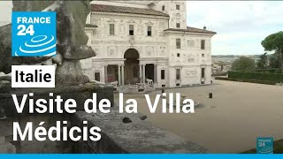 Italie  visite guidée de la Villa Médicis à Rome • FRANCE 24 [upl. by Rogozen]