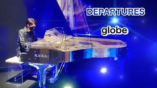 【スケスケ展 in TOKYO】KAWAI クリスタルピアノglobe『DEPARTURES』Composed by Tetsuya KomuroPiano Cover [upl. by Nehtanhoj]