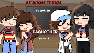 stranger things react  bylermileven angst  slight lumax part 1 [upl. by Yznyl]