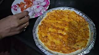 Pizza Banane Ka Aasan Tarika🍕😋🤤 pizza pizzarecipe fastfood explore trending fastfoodrecipes [upl. by Arrat]