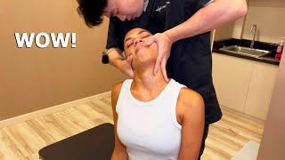 ASMR Chiropractic Adjustment CRACKS the LIFE out of my NECK and BACK [upl. by Christianson]