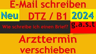 DTZ  B1  Brief schreiben  einen Arzttermin verschieben und einen neuen Termin machen [upl. by Biel]