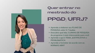 Resumo do módulo PLANO DE PESQUISA PPGDUFRJ [upl. by Marlane177]