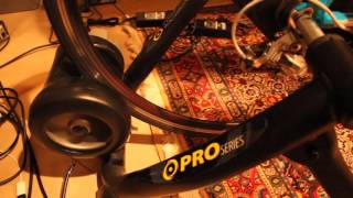 Cycleops Jetfluid Pro Series Bike Trainer  In Use [upl. by Fischer]