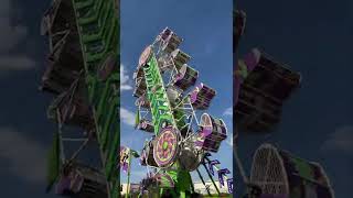 Zipper Carnival Ride 2021 at Frazier Shows Gallup NM [upl. by Anahpos]