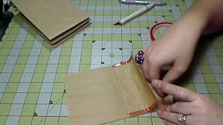 Scrapbook Mini Album Paper Bag Album Assembly [upl. by Yrennalf49]