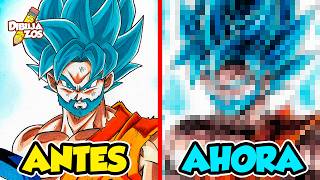 ¡BRUTAL 🔥  REDIBUJÉ A MI GOKU BLUE CON BARBA 🤩 [upl. by Nnaitak297]