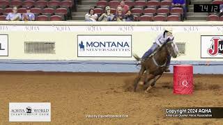 2024 AQHYA world champion barrel racing [upl. by Ajnek74]