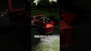 Kubota Skid Steer Forestry Mulching Fs22  Watch the Full Video On My Channel fs22 [upl. by Sudnor]