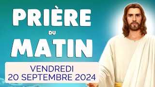 🙏 PRIERE du MATIN Vendredi 20 Septembre 2024 avec Évangile du Jour et Psaume [upl. by Nerrag]