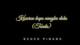 Kosorou kopo Nangku doho  Female Karaoke Versi Piano [upl. by Velvet]