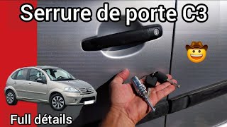 Tuto 🛠 Comment remplacer la serrure de porte Citroën C3 [upl. by Ervine579]