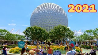 Epcot 2021 Full Walkthrough Tour  Walt Disney World Orlando Florida [upl. by Hecker]