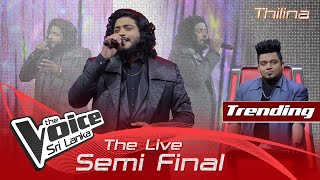 Thilina Sudesh Wanninayake  Madu Mala Lesa මධු මල ලෙස  The Live Semi Final  The Voice Sri Lanka [upl. by Dre]