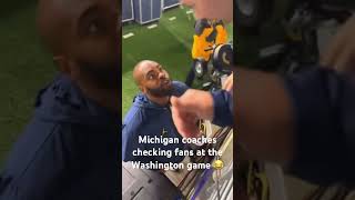 Michigan coaches not going for it 😂 Washington vs Michigan BigTen [upl. by Enelear]