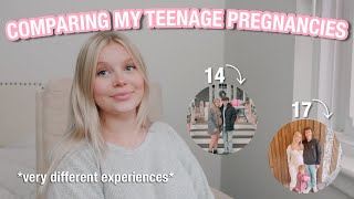 What Its Like Being Pregnant At 14 and 17 Comparing My Pregnancies [upl. by Notyep149]