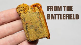 EXTREMELY Rusty Trench Lighter Restoration Lighter From the WW1 Battlefield [upl. by Lovich]