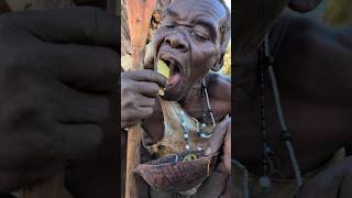 Hadzabe 90yrs Old man enjoying his favorite Soup for Todays Lunch 😋‼️hadzabetribe food [upl. by Cilurzo643]