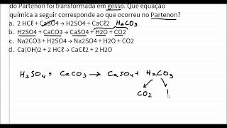 Reação na química inorgânica chuva ácida com mármore [upl. by Serrano]