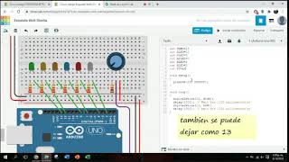 EXPLICACION POTENCIOMETRO CON TINKERCAD [upl. by Llerred130]