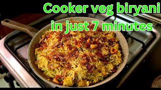 Easy Veg cooker Biryani Recipe Navrathri special Veg Biryani Injis veg biryani recipe [upl. by Eimerej77]