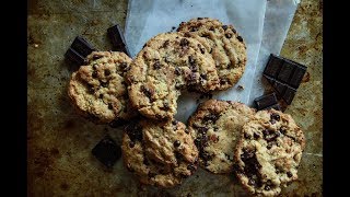 Chewy Double Chocolate Chunk Cookies GlutenFree and Vegan [upl. by Theta]