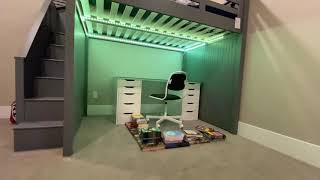 GoVee LED lighting installed under bunk bed and paired with Alexa [upl. by Aiza]