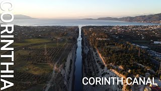 Corinth Canal Isthmus – Corinthia  Greece 4K [upl. by Yenruoc]