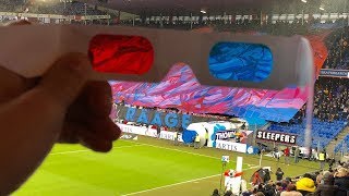 Torcida do Basel fez um bandeirão incrível em 3D 091218 [upl. by Collette363]